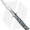 AGA Campolin 10" Italian Stiletto Automatic Knife Abalone (4.5" Satin Bayo) 2 AGA Campolin 10" Italian Stiletto Automatic Knife Abalone (4.5" Satin Bayo) -Sharp Knives World 10in picklock abalone