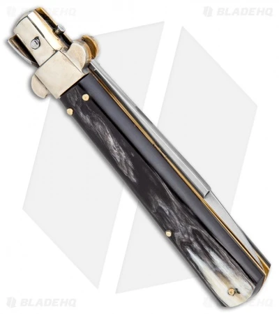 AGA Campolin 10" Frosolone Bayonet Stiletto Knife Brazilian Horn (4.5" Polish) 4 AGA Campolin 10" Frosolone Bayonet Stiletto Knife Brazilian Horn (4.5" Polish) - Image 3