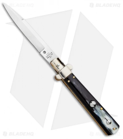 AGA Campolin 10" Frosolone Bayonet Stiletto Knife Brazilian Horn (4.5" Polish) 2 AGA Campolin 10" Frosolone Bayonet Stiletto Knife Brazilian Horn (4.5" Polish)