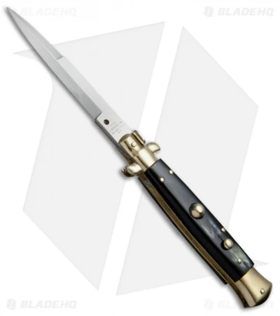 AGA Campolin 10" Italian Stiletto Picklock Auto Brass/Brazil Horn (4.5" Bayonet) 3 AGA Campolin 10" Italian Stiletto Picklock Auto Brass/Brazil Horn (4.5" Bayonet)