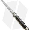 AGA Campolin 10" Italian Stiletto Picklock Automatic Ebony Wood (4.5" Kris)