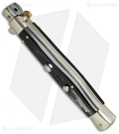 AGA Campolin 11" Picklock Automatic Italian Stiletto Dark Horn (5" Satin) 2016 4 AGA Campolin 11" Picklock Automatic Italian Stiletto Dark Horn (5" Satin) 2016 - Image 2