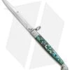 AGA Campolin 9" Sicilian Ring Pull Automatic Knife Abalone (5.5" Satin Bayo) 1 AGA Campolin 9" Sicilian Ring Pull Automatic Knife Abalone (5.5" Satin Bayo) -Sharp Knives World AGA Campolin 12in Sicilian Lever Lock Ring Pull Abalone Bayonet BP 27798 jr