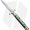 AGA Campolin 13" Bat Swinguard Diamond Automatic Knife Abalone (5.75" Dagger) -Sharp Knives World AGA Campolin 13in Bat Swinguard Diamond Abalone Dagger BHQ 71954 jr