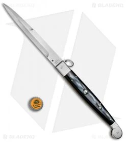 AGA Campolin 16" Sicilian Ring Pull Automatic Sim Horn (7.25" Satin) 9 AGA Campolin 16" Sicilian Ring Pull Automatic Sim Horn (7.25" Satin) -Sharp Knives World AGA Campolin 16in Sicilan Ring Pull Sim Horn BHQ 71213 jr bottlecap