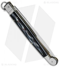 AGA Campolin 16" Sicilian Ring Pull Automatic Sim Horn (7.25" Satin) 8 AGA Campolin 16" Sicilian Ring Pull Automatic Sim Horn (7.25" Satin) -Sharp Knives World AGA Campolin 16in Sicilan Ring Pull Sim Horn BHQ 71213 jr side