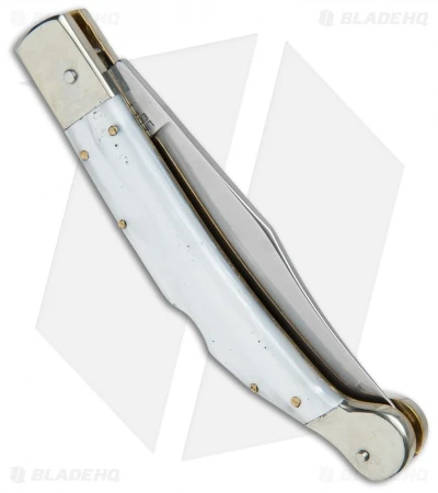 AGA Campolin 9" Sahara Italian Stiletto Lockback Automatic Pearlex (3.8" Mirror) 5 AGA Campolin 9" Sahara Italian Stiletto Lockback Automatic Pearlex (3.8" Mirror) - Image 3