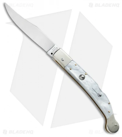 AGA Campolin 9" Sahara Italian Stiletto Lockback Automatic Pearlex (3.8" Mirror) 3 AGA Campolin 9" Sahara Italian Stiletto Lockback Automatic Pearlex (3.8" Mirror)