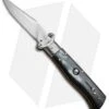 AGA Campolin 7.5" Calibro Automatic Knife Brazilian Horn (3.4" Satin)