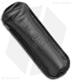 AGA Campolin Baron Automatic Knife Dark Horn (3.75" Satin) -Sharp Knives World AGA Campolin LL Auto Dark Horn Satin BHQ 117069 jr sheath