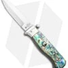 AGA Campolin Piccolo Italian Stiletto Automatic Knife Abalone (2.8" Satin) 2 AGA Campolin Piccolo Italian Stiletto Automatic Knife Abalone (2.8" Satin) -Sharp Knives World AGA Campolin Piccolo Italian Stiletto Auto Abalone Satin BHQ 92868 jr