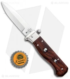 AGA Campolin Piccolo Italian Stiletto Automatic Knife Cocobolo (2.8" Satin) 9 AGA Campolin Piccolo Italian Stiletto Automatic Knife Cocobolo (2.8" Satin) -Sharp Knives World AGA Campolin Piccolo Italian Stiletto Auto Cococbolo Satin BHQ 92867 jr bottlecap