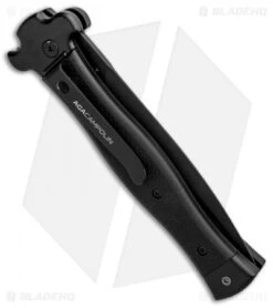 AGA Campolin Zero Dagger Leverlock Automatic Knife SWAT G-10 (3.75" Black) -Sharp Knives World AGA Campolin Zero Black G 10 LL Dagger Swat BP 30460 jr side