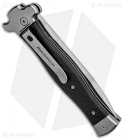 AGA Campolin Zero Bayo Leverlock Automatic Knife Carbon Fiber (3.75" Satin) -Sharp Knives World AGA Campolin Zero CF LL Bayo BP 30461 jr side