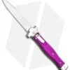 AGA Campolin Zero Italian Leverlock Automatic Knife Violet G-10 (3.75" Tumbled) 2 AGA Campolin Zero Italian Leverlock Automatic Knife Violet G-10 (3.75" Tumbled) -Sharp Knives World AGA Campolin Zero Dagger Leverlock Automatic Knife Black G 10 3.75in Satin AGA01N SD BHQ 74035 LS 2