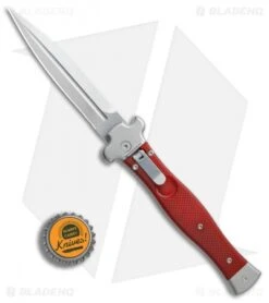 AGA Campolin Zero Dagger Leverlock Automatic Knife Red G-10 (3.75" Stonewash) 9 AGA Campolin Zero Dagger Leverlock Automatic Knife Red G-10 (3.75" Stonewash) -Sharp Knives World AGA Campolin Zero Dagger red G10 sw BHQ 74036 jr bottlecap