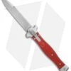 AGA Campolin Zero Italian Leverlock Automatic Knife Red G-10 (3.75" Stonewash) -Sharp Knives World AGA Campolin Zero G 10 Red SW AGA01R SWB BP 20046 jr
