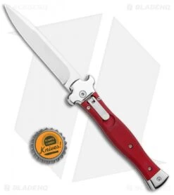 AGA Campolin Zero Italian Leverlock Automatic Knife Red Aluminum (3.75" Tumbled) 9 AGA Campolin Zero Italian Leverlock Automatic Knife Red Aluminum (3.75" Tumbled) -Sharp Knives World AGA Campolin Zero Italian LL Auto Red Aluminum Tumbled BHQ 95350 jr bottlecap