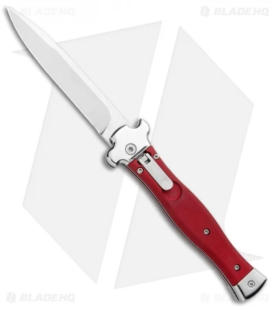 AGA Campolin Zero Italian Leverlock Automatic Knife Red Aluminum (3.75" Tumbled) 3 AGA Campolin Zero Italian Leverlock Automatic Knife Red Aluminum (3.75" Tumbled)