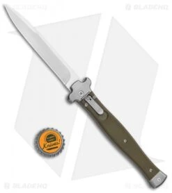 AGA Campolin Zero Bayonet Leverlock Automatic Green G-10 (4.5" Satin) 9 AGA Campolin Zero Bayonet Leverlock Automatic Green G-10 (4.5" Satin) -Sharp Knives World AGA Campolin Zero Reverse Tanto LL Auto Green G 10 Satin BHQ 134843 jr bottlecap