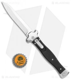 AGA Campolin Zero Reverse Tanto Leverlock Auto Knife Smooth Black G-10 (3.75") 10 AGA Campolin Zero Reverse Tanto Leverlock Auto Knife Smooth Black G-10 (3.75") -Sharp Knives World AGA Campolin Zero Reverse Tanto LL Black G 10 Satin BHQ 117113 jr bottlecap