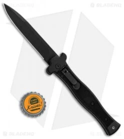 AGA Campolin Zero Bayonet Leverlock Automatic Knife SWAT G-10 (3.75" Black) 9 AGA Campolin Zero Bayonet Leverlock Automatic Knife SWAT G-10 (3.75" Black) -Sharp Knives World AGA Campolin Zero SWAT G 10 LL Auto Bayo Black GX 30506 jr bottlecap