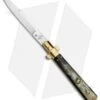AGA Campolin 11" Frosolone Bayonet Stiletto Automatic Brazilian/Brass (5" Satin) -Sharp Knives World AGA Frosolone Brazilian Brass 11in Bayo BP 29290 jr