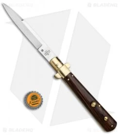 AGA Campolin 11" Frosolone Bayonet Stiletto Knife Cocobolo/Brass (5" Satin) 11 AGA Campolin 11" Frosolone Bayonet Stiletto Knife Cocobolo/Brass (5" Satin) -Sharp Knives World AGA Frosolone Cocobolo Brass 11in Bayo BP 29293 jr bottlecap