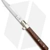 AGA Campolin 11" Frosolone Bayonet Stiletto Automatic Snake Wood (5" Satin)