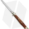 AGA Campolin 13" Burl Wood Automatic Knife Italian Stiletto (Bayonet Plain) -Sharp Knives World aga 13 campolin pick lock bayo