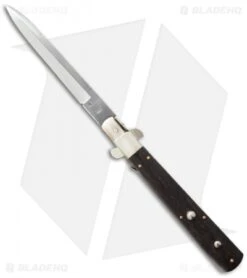 AGA Campolin 13" Italian Frosolone Automatic Knife Ebony Wood (6.5" Bayonet)