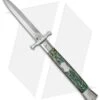 AGA Campolin 13" Bat Swinguard Automatic Knife Abalone (5.75" Dagger) -Sharp Knives World aga 13in swing bat abalone dagger ni cm