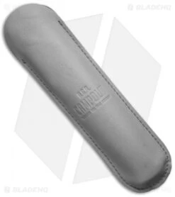 AGA Campolin 13" Bat Swinguard Automatic Knife Dark Horn (5.75" Satin Kriss) -Sharp Knives World aga 13in swing bat dark horn kriss sheath cm