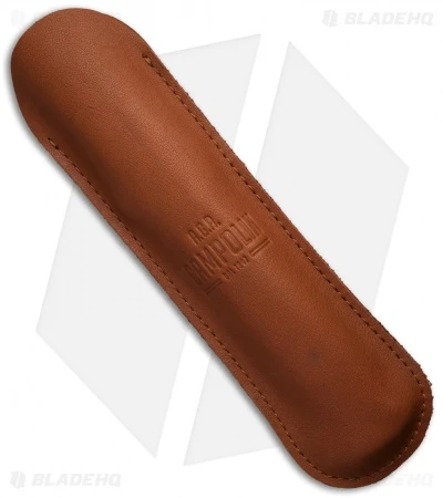 AGA Campolin 13" Swinguard Automatic Knife Brass/Stag Horn (5.75" Satin Kriss) 6 AGA Campolin 13" Swinguard Automatic Knife Brass/Stag Horn (5.75" Satin Kriss) - Image 4