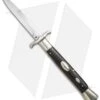 AGA Campolin 13" Bat Swinguard Automatic Knife Ebony Wood (5.75" Satin Bayonet) -Sharp Knives World aga campolin 13in oval wing ebony bayo