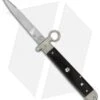 AGA Campolin 9" Francese Ring Pull Automatic Knife Ebony Horn (3.7" Satin Flat) 1 AGA Campolin 9" Francese Ring Pull Automatic Knife Ebony Horn (3.7" Satin Flat) -Sharp Knives World aga campolin francese engraved ebony cm