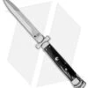 AGA Campolin 9" Maltese Cross Stiletto Automatic Dark Horn (4" Bayonet) -Sharp Knives World aga campolin maltese dark horn 9in bayo