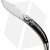 AGA Campolin Diana Lever Lock Automatic Knife Dark Horn (3.75" Satin)