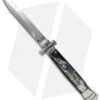 AGA Campolin 9" Maltese Cross Stiletto Automatic Brazilian Horn (4" Bayonet) -Sharp Knives World maltese braz horn bayo