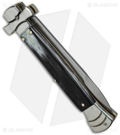 AGA Campolin 9" Maltese Cross Stiletto Automatic Brazilian Horn (4" Bayonet) 4 AGA Campolin 9" Maltese Cross Stiletto Automatic Brazilian Horn (4" Bayonet) - Image 2