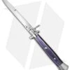 AGA Campolin 15" Ring Pull Automatic Italian Stiletto Purple (7" Satin Bayo) 1 AGA Campolin 15" Ring Pull Automatic Italian Stiletto Purple (7" Satin Bayo) -Sharp Knives World stiletto 15in ring purple swirl dl