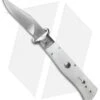AGA Campolin 7.5" Calibro Humpback Automatic White Pearlex (3.4" Satin) 2 AGA Campolin 7.5" Calibro Humpback Automatic White Pearlex (3.4" Satin) -Sharp Knives World white pearlex calibro humpback jm